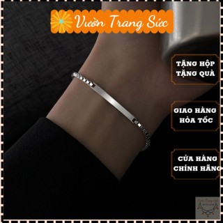 Vòng tay bạc Thái - Lắc tay nam nữ bạc Thái phong cách cổ điển cá tính Vườn Trang Sức