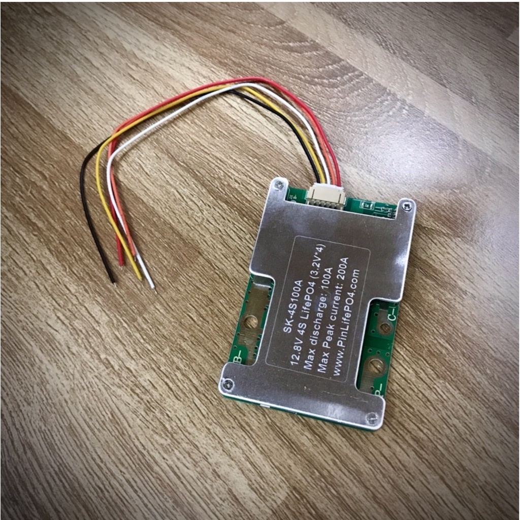 Mạch BMS 4S 100A LifePO4 tức thời 200A làm acquy Lithium xe máy
