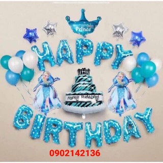 Set Trang Trí Sinh Nhật Elsa ( tặng kèm pk)