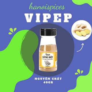 Gừng Bột Vipep 40gr - Bột Gừng Nguyên Chất