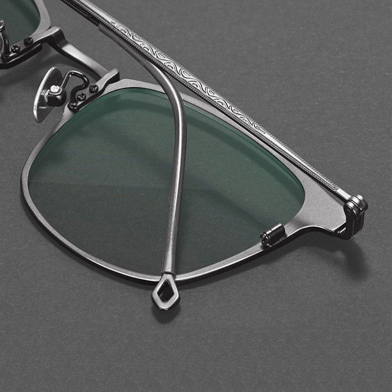 Hevia Mắt Kính Gọng Titan Siêu Nhẹ pt106 Thời Trang Cho Nam Và Nữ