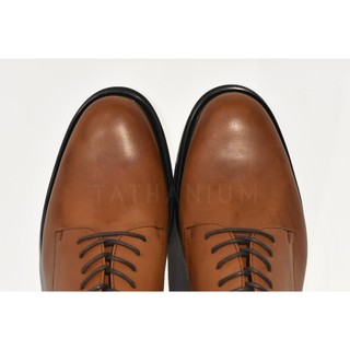 [TATHANIUM Footwear] Giày Derby cột dây màu bò da mộc