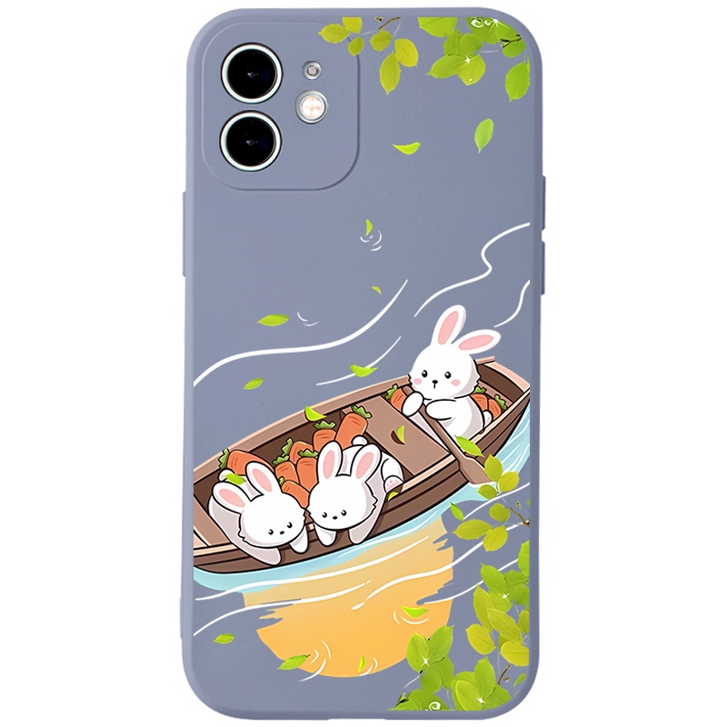 Ốp lưng JURSUE mềm hình hoạt hình dễ thương đẹp độc lạ Cho iPhone 14 13 12 11 Pro Max SE 2020 X XR XS 8 7 ip 6S 6 Plus Y2607