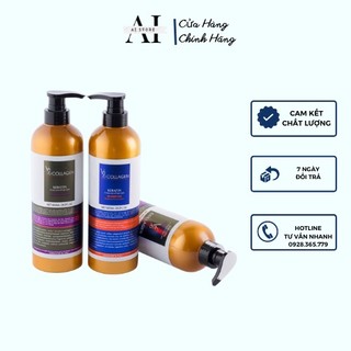 Cặp dầu gội xả collagen keratin v76 ngăn rụng tóc, kích thích mọc tóc, phục hồi tóc hư tổn. ai store