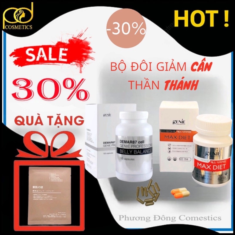 MUA 1 tặng 1. MAX DIET GENIE KÈM HUỶ MỠ demar 87