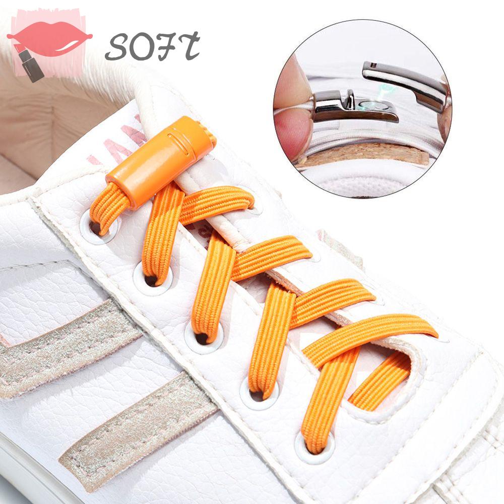 Dây giày phẳng co giãn hít nam châm không cần buộc thời trang cho nam và nữ
