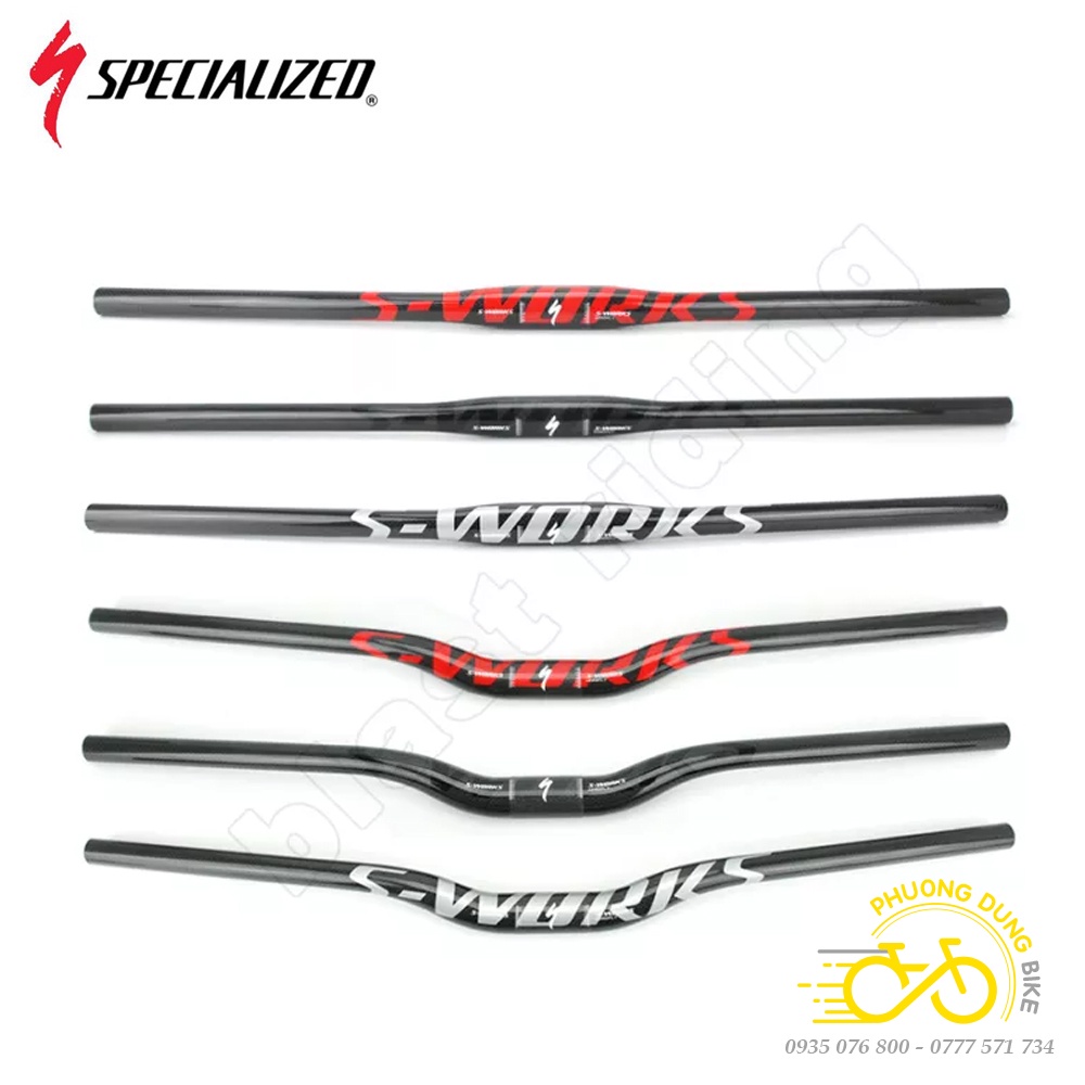 Ghi đông ngang Carbon T800 xe đạp S-WORKS 31.8x 660mm