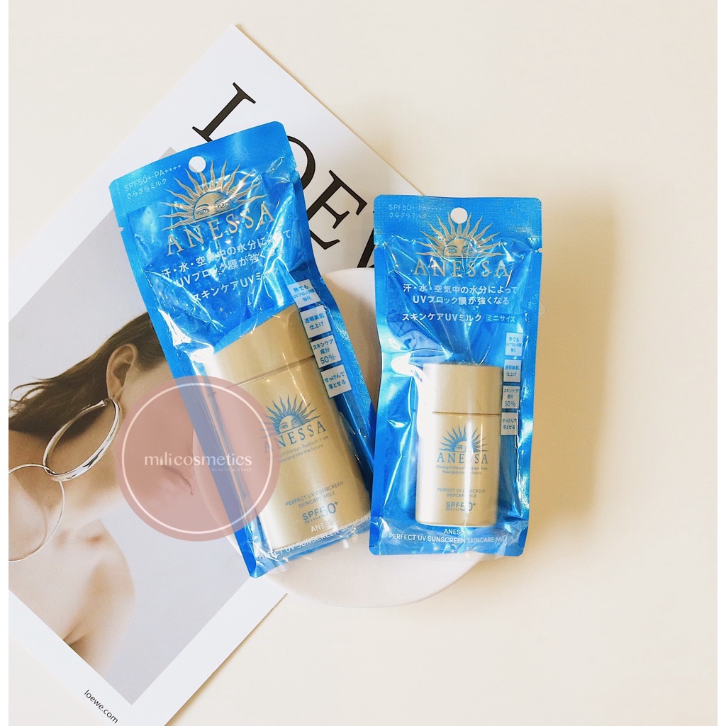 Kem Chống Nắng dạng sữa Shiseido Anessa Perfect UV Sunscreen Skincare Milk SPF50+/PA++++