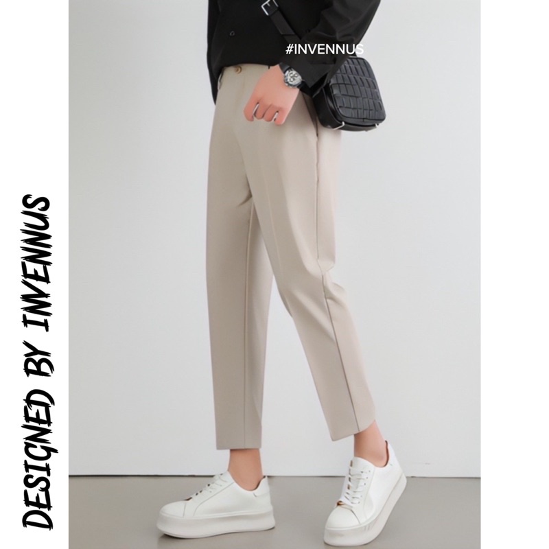 Quần tây nam cạp chun INVENNUS quần âu nam baggy phong cách hàn chất vải mềm mịn không nhăn không xù - MQ05