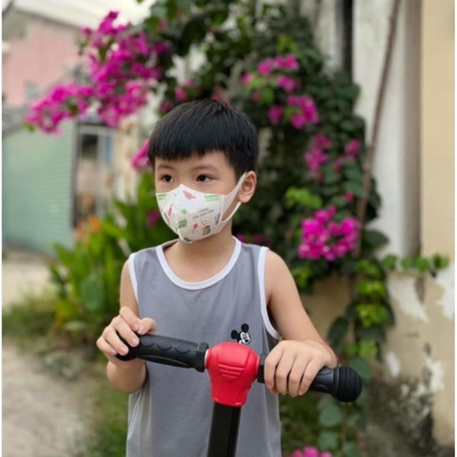 Khẩu Trang Hoạt Hình Hoạ Tiết 3D Dùng Cho Bé từ 2-8 Tuổi