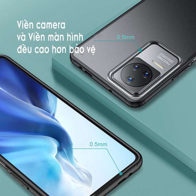 Ốp lưng cho Xiaomi Poco F4 - Redmi K40S, nhám viền màu WLONS - Hàng nhập khẩu