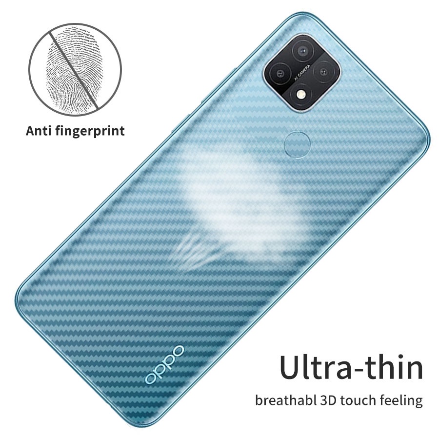 Miếng dán mặt lưng cho OPPO F11 F9 Pro F7 F5 A3s A5s A7 A5 A9 2020 A12 A12e A15 A15s A16 A31 A32 A33 A52 A53 A53s A54