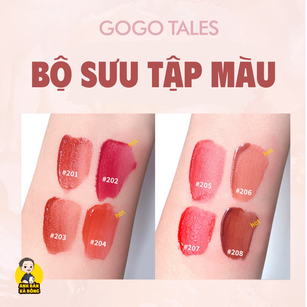 Son Tint Lì GOGO TALES Water-Sensing Bare Mist Lip Glaze GT286