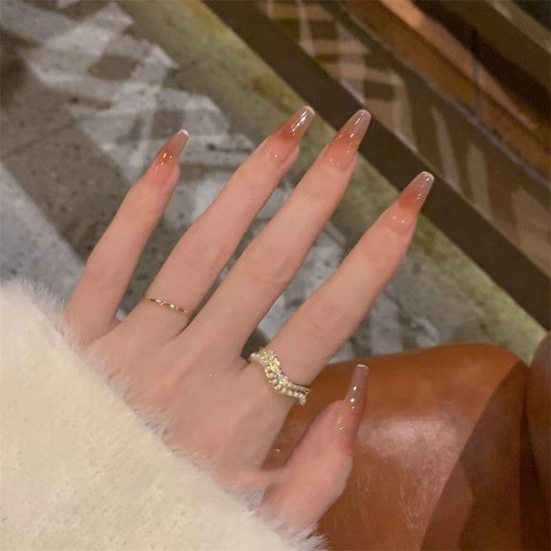 Bộ Nhẫn Hình Bướm Đính Ngọc Trai Thiết Kế Tinh Tế Thời Trang Cho Nữ