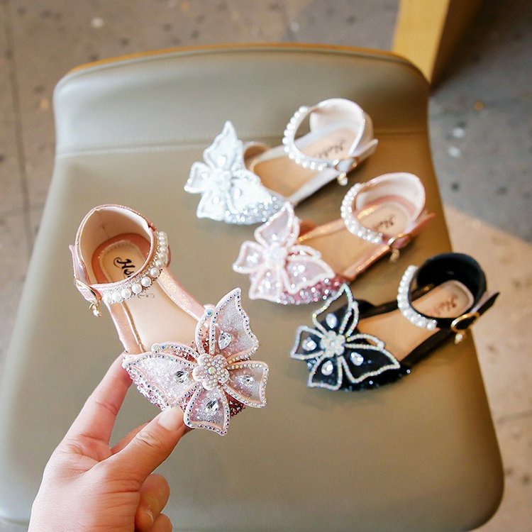 Giày Khiêu Vũ Kiểu Công Chúa Lấp Lánh Thời Trang Cho Bé Gái