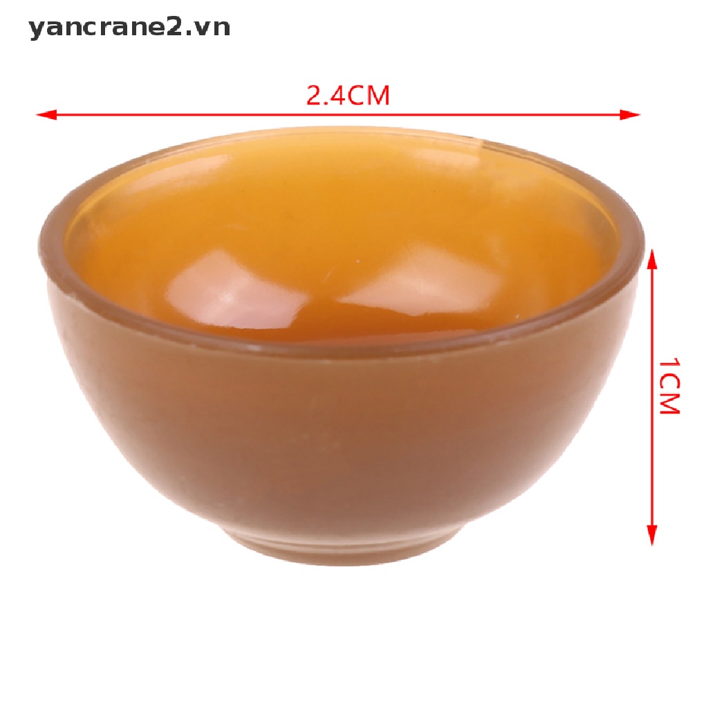 Bộ 4 Tô Chén Ăn Cơm Đồ Chơi Màu Sắc Trang Trí Nhà Búp Bê {yancrane2.vn}