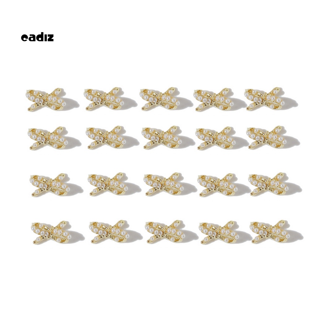 Bộ 20 Phụ Kiện Nơ 3D Trang Trí Móng Tay Xinh Xắn