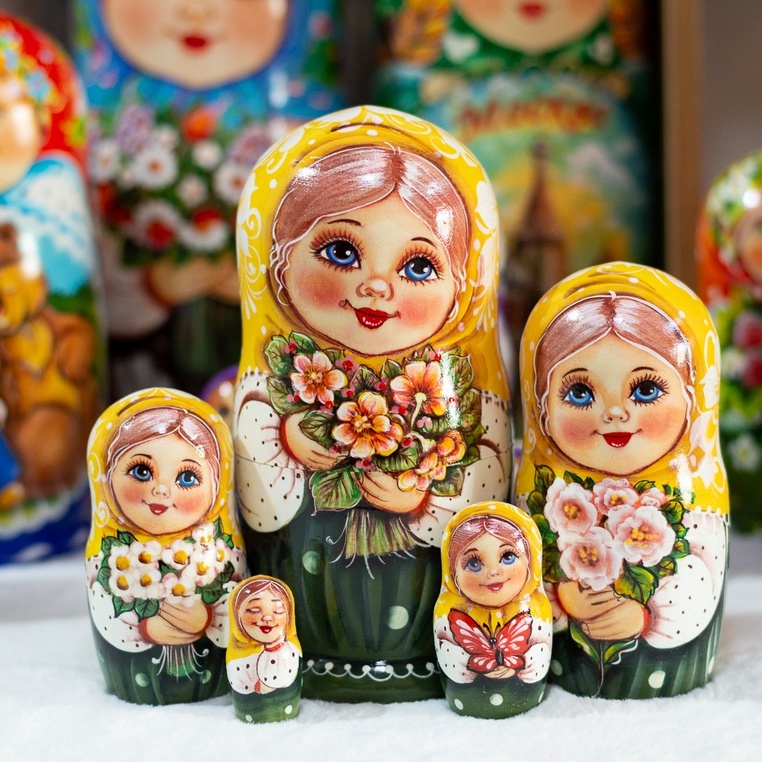 CÁC BỘ BÚP BÊ NGA MATRYOSHKA 3 LỚP, 5 LỚP QUÀ LƯU NIỆM NGA CỰC ĐẸP VÀ ĐỘC ĐÁO