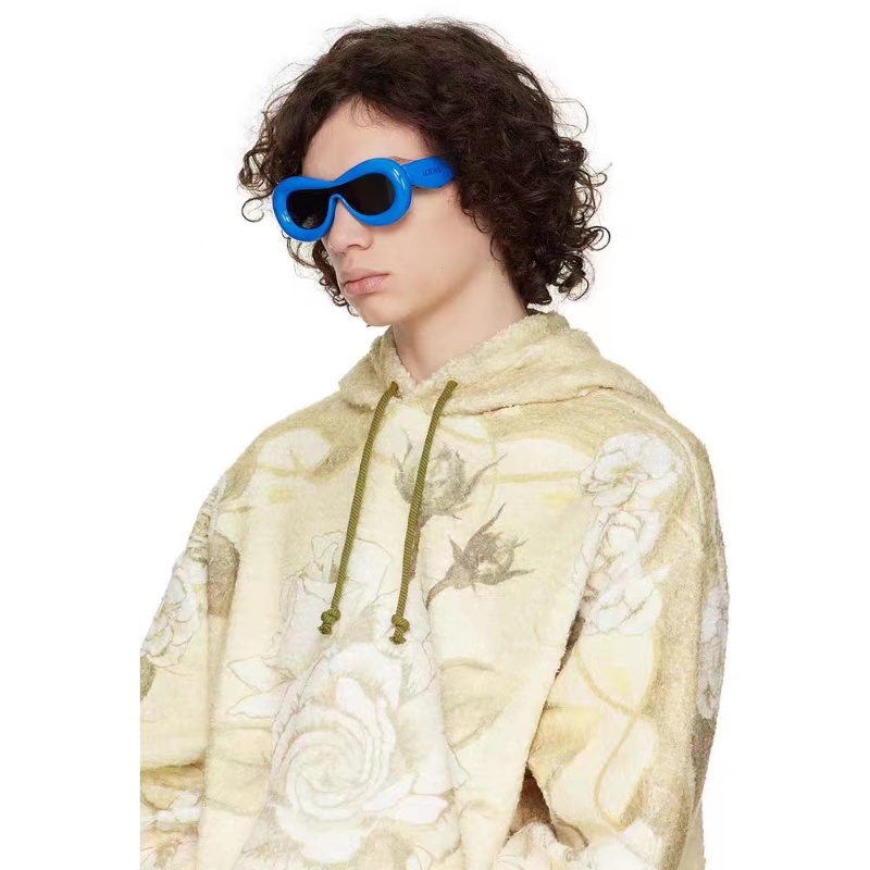 (YUZHU) Kính Mát Thời Trang Nữ Oversized Gọng Tròn Màu Kẹo Y2K