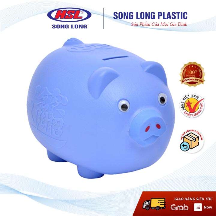 Lợn nhựa tiết kiệm tiền cho bé - các cỡ- Song Long