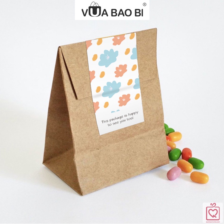 50 tem dán decal hộp đóng hàng họa tiết VUABAOBI TE02 sticker niêm phong gói hàng tiết kiệm