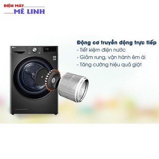 Máy sấy bơm nhiệt lg 9 kg dvhp09b