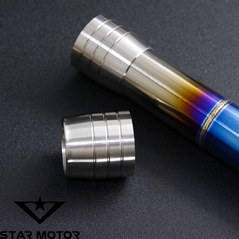 Cổ pô titan gắn bô zin size 32mm cho R15v3 Ex 150-155 winner v1v3 x cực đẹp