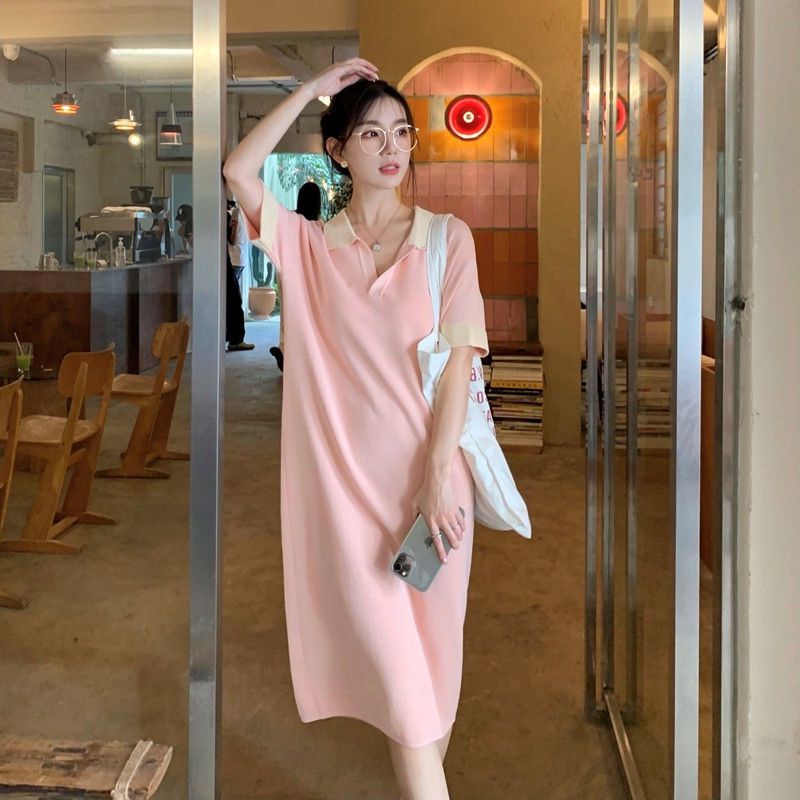 Đầm Thun Polo Dáng Dài Form Rộng Thời Trang Mùa Hè 2022