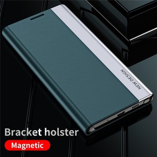 Ốp Điện Thoại Da Nắp Gập Từ Tính Mạ Viền Sang Trọng Cho Samsung Galaxy A51 A71 A31 A21s A11 4G 5G