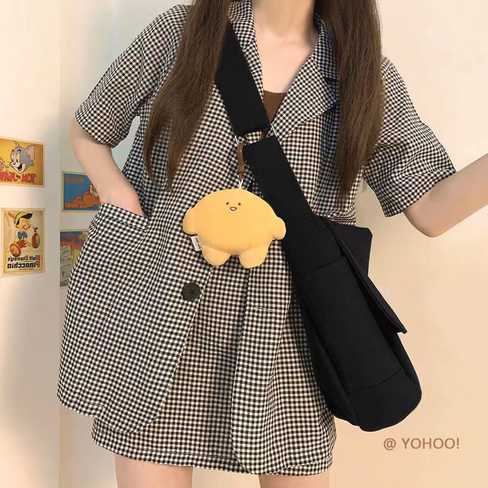 Túi Xách Vải Màu Trơn Phong Cách Nhật Hàn JP5 Thời Trang Cho Nam Và Nữ