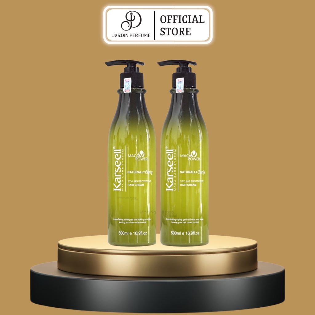Gel tạo kiểu tóc uốn KARSEELL Naturally Curly 500ml | Kem xả khô tạo kiểu tóc dạng gel tóc vào nếp chuẩn ý muốn