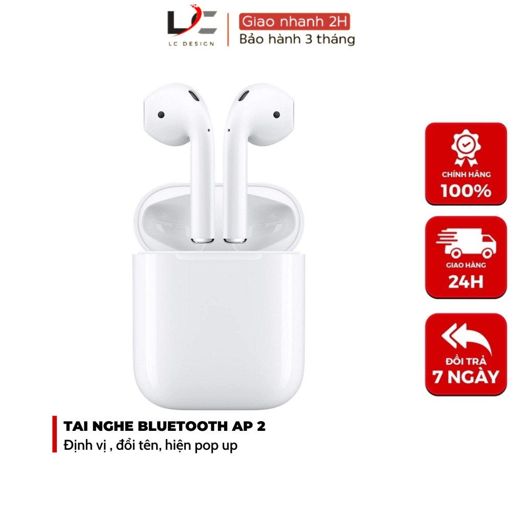 Tai Nghe Bluetooth A2 Không Dây Tự Động Kết Nối Chạm Cảm Thông Minh Ứng Dùng Cho Mọi Dòng ĐT- LC DESIGN