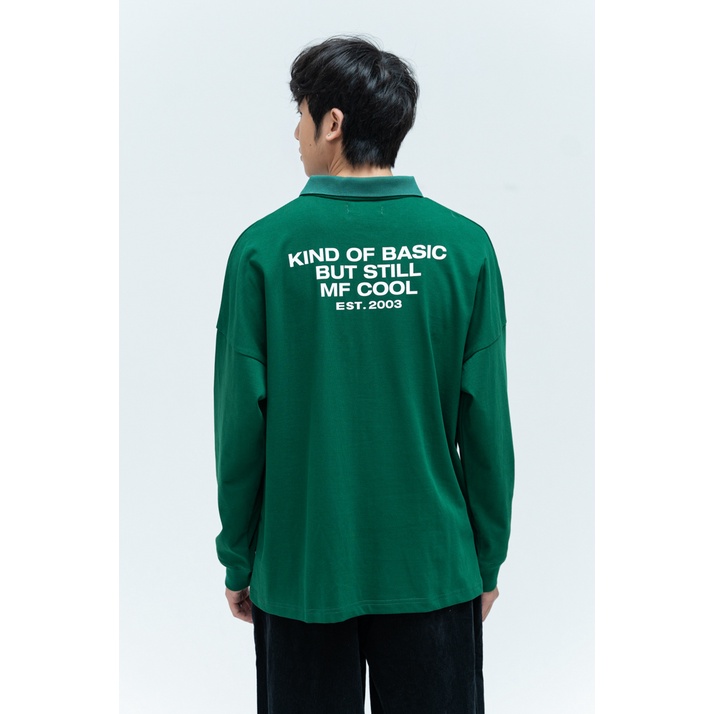 Áo Thun Dài Tay Unisex BOO Dáng Rộng Logo Entry