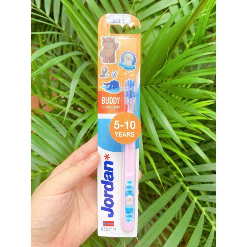 Bàn chải đánh răng cho bé Jordan 5-10 tuổi