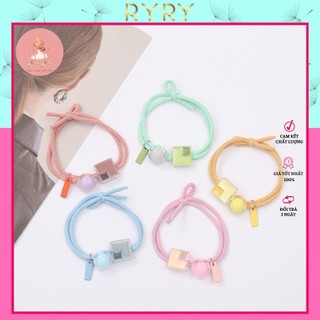 Dây Buộc Tóc Nữ Đá Pha Lê Phong Cách Hàn Quốc