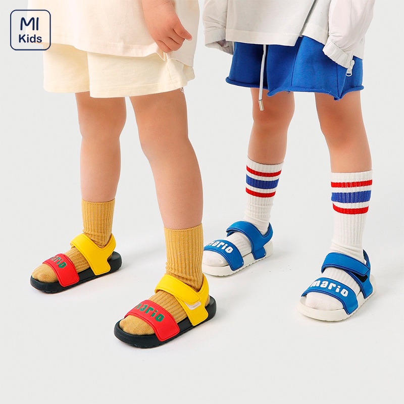 Giày Sandal Quai Ngang Cho Bé MiKids, Êm Chân, Chống Trơn Trượt, Phong Cách Dễ Thương Cho Bé 1 Đến 12 Tuổi – S004