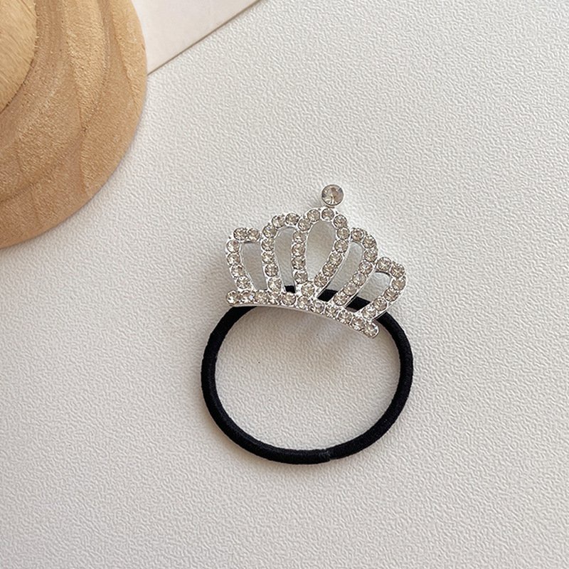 Dây buộc tóc vương miện nhỏ nhắn xinh xắn siêu dễ thương phụ kiện tóc cho bé gái