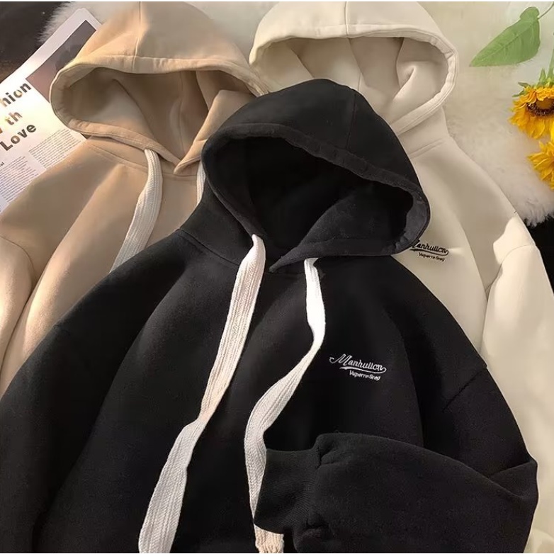 Áo hoodie nam thiết kế đơn giản thời trang 2023 cho cặp đôi oversize áo nỉ bông thời trang nam nữ áo hoodie form rộng unisex