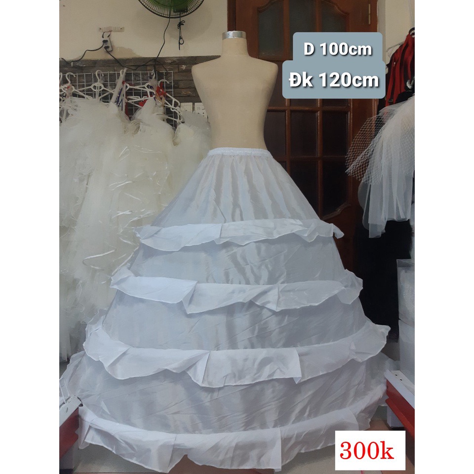 Tùng váy cưới cô dâu 4 tầng bền đẹp