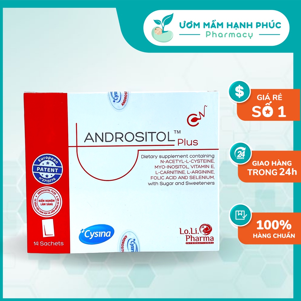 Andrositol Plus [chính hãng] - Tăng thụ thai, hỗ trợ sinh sản cho nam