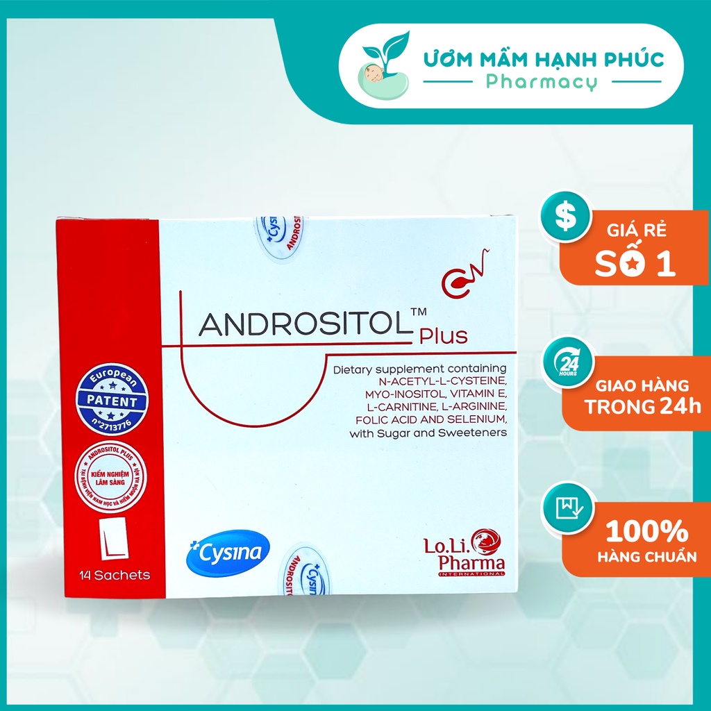 Andrositol Plus  - Tăng thụ thai, hỗ trợ sinh sản cho nam