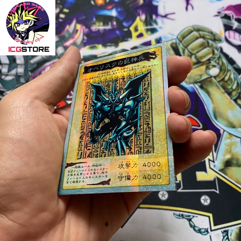 Combo 3 Vị Thần Yugioh Ai Cập Osiris Obelisk Ra – Secret Rare - Tặng kèm bọc bài.