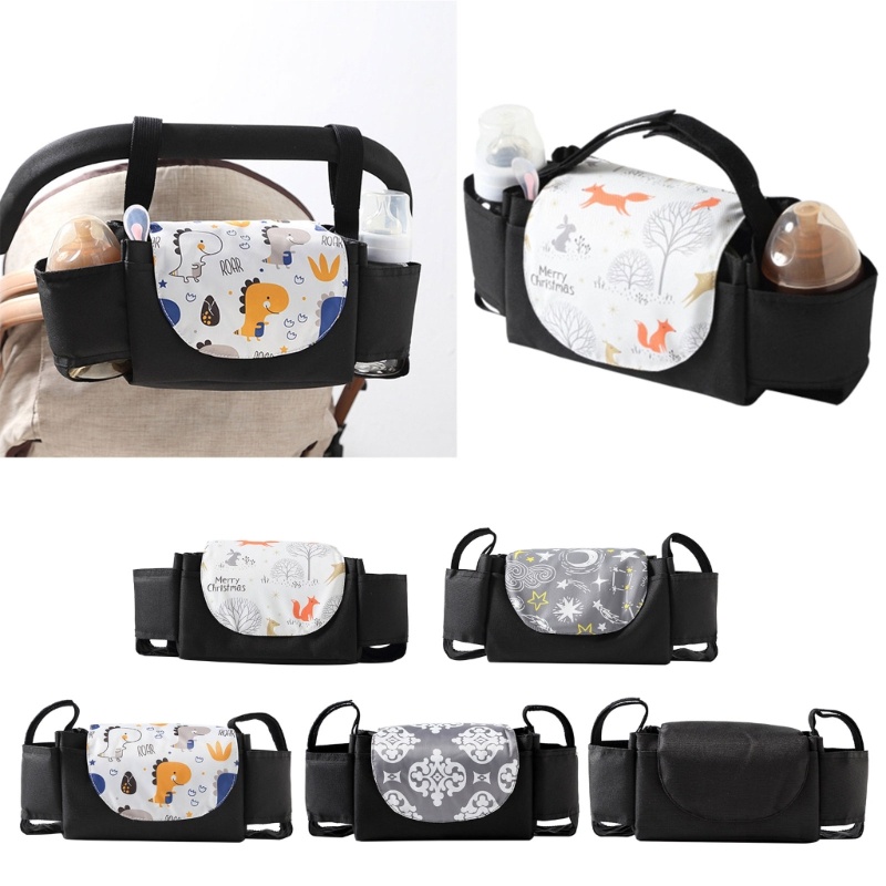 Túi Đựng Đồ Treo Xe Đẩy Em Bé Chất Liệu Polyester Tháo Rời Được Tiện Lợi