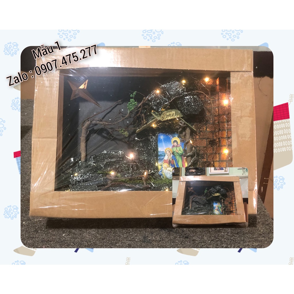 Hang đá DIY trang trí Giáng Sinh 25*35cm