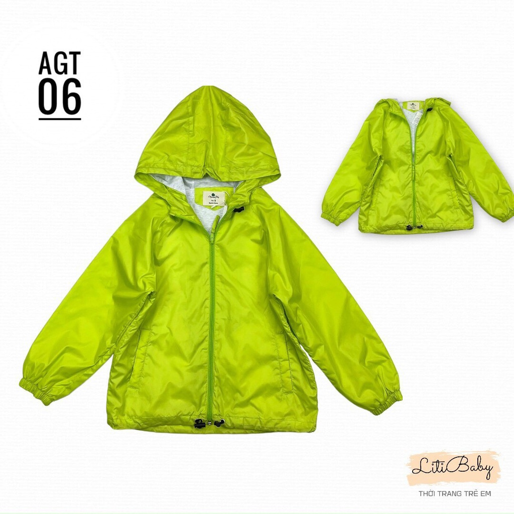 Áo gió trơn bé trai bé gái thương hiệu Litibaby - Made in VietNam