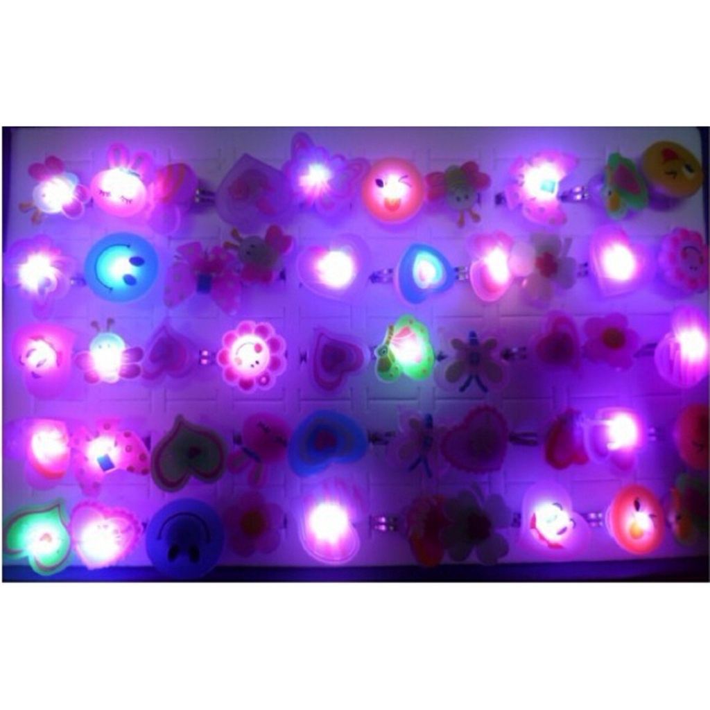 Nhẫn Phát Sáng Hoạt Hình có đèn led đồ chơi trẻ em