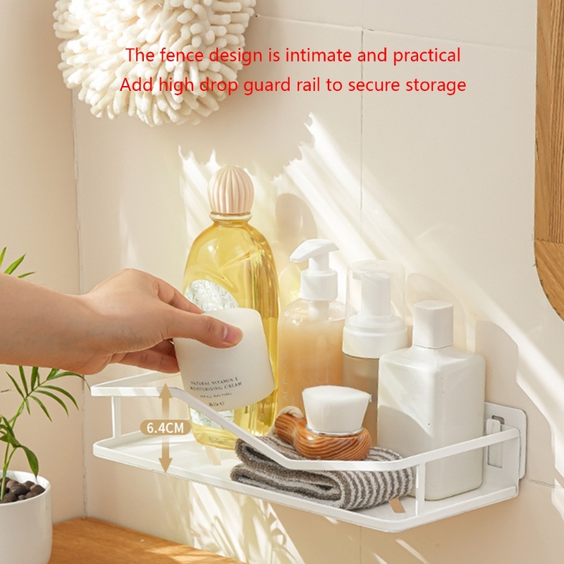 Giá Đỡ Lọ Gia Vị Gắn Tường Không Cần Đục Lỗ Đa Năng Cho Nhà Bếp / Phòng Tắm