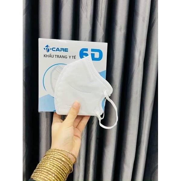 COMBO 100 cái KHẨU TRANG 6D TT CARE