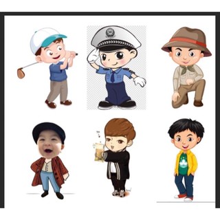 Chibi sinh nhật cho bé trai( duyệt mẫu trc khi in)