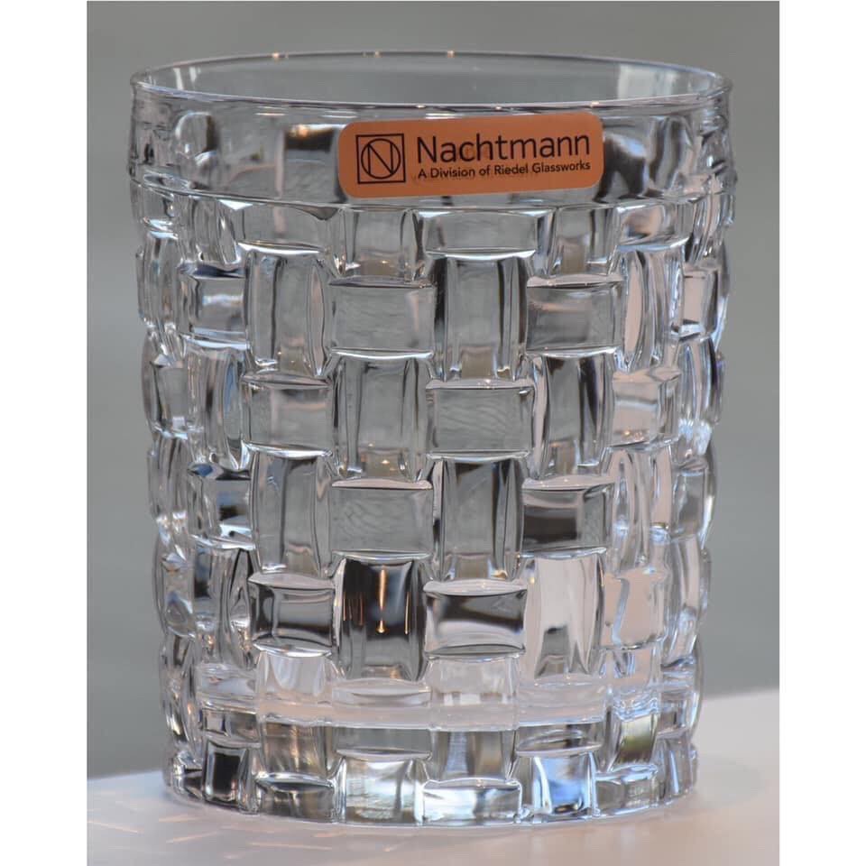 Bộ 18 cốc pha lê Nachtmann Bossa Nova Becher 103000- vân vuông, vân chéo hộp quà sang trọng dịp lễ tết